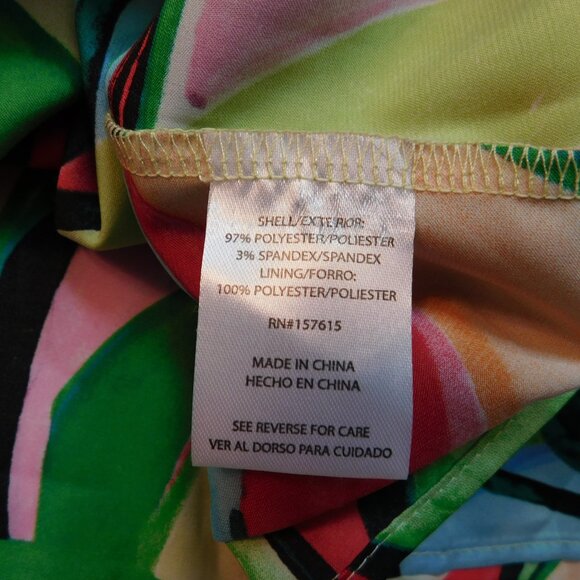 Nicole Miller NY Abstract Print Maxi Dress Size Medium NEW - Picture 7 of 7